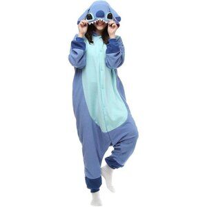 Women Adult Onesie Animal Pajamas Halloween Cosplay Costumes Party Wear‎ Blue